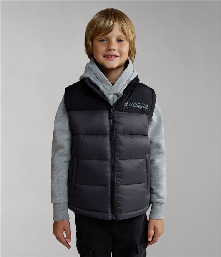 K A-HORNELEN VEST DARK GREY SOLID